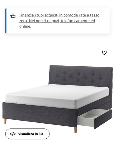 Letto una piazza mezza - piazza, con