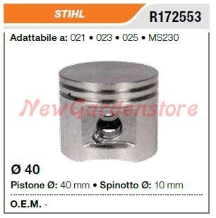 Pistone segmenti spinotto