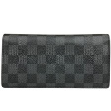 Portafoglio lungo originale Louis Vuitton Brazza Damier grafite N62665 TA0120