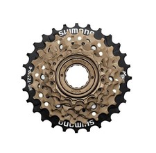 Shimano Pacco Pignoni 14-28 6V MF TZ500 Cassetta Bici Ruota Libera a Filetto