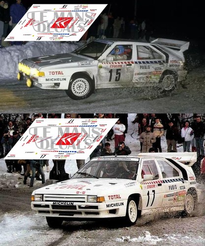 Decals citroen tc rallye - citroen, 4