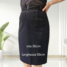 gonna tubino in velluto