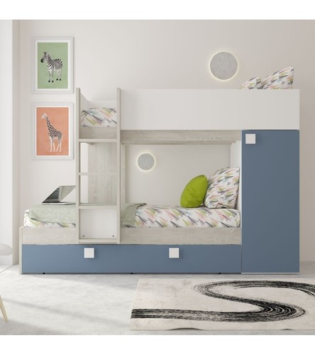 Cameretta con letto castello - letto,