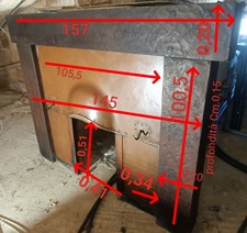 Antique, Oak Fireplace, Fire