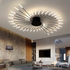 Plafoniera LED, design moderno fuochi d'artificio, lampadario 42 luci, interno