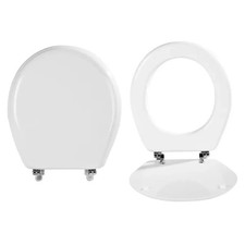 Copriwater resina bianco ovale