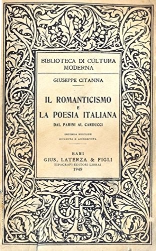 Romanticismo la poesia - il, e