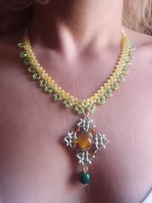 Necklace Pendant Beaded