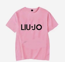 T-Shirt Moda Cotone Alta Qualità Colore Rosa Brillante Logo Come In Foto Tg S+/M