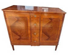 Cassettone Intarsiato Varie Essenze Pregiate Stile Luigi XVI Italia 4 Cassetti