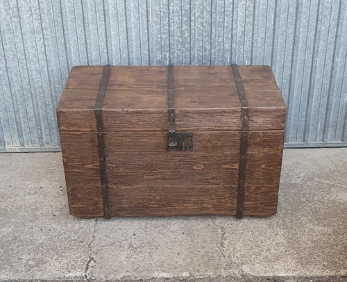 Antico baule legno tavolino - legno,