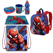 Set zainetto scuola - scuola, spiderman