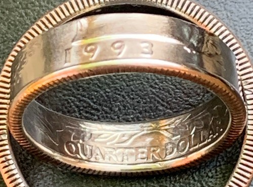 Anello moneta qtr usa - qtr,