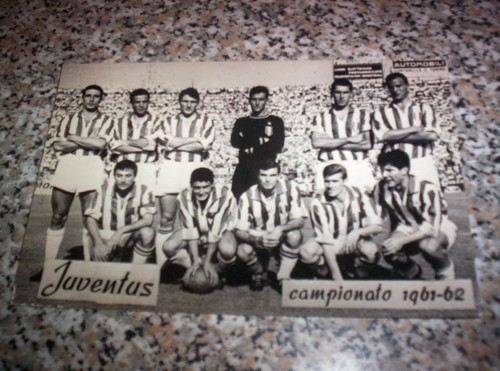 Cartolina squadra juventus - cartolina,