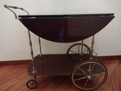 Carrello bar vintage legno - carrello, in