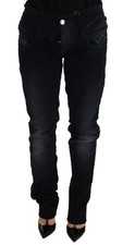 Pantaloni In Denim Blu Lavato