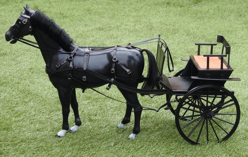 Vintage sindy horse gig cart - horse,