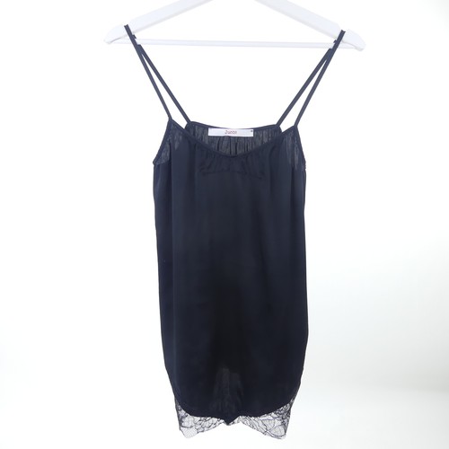 Top jucca pizzo nero seta - nero, it