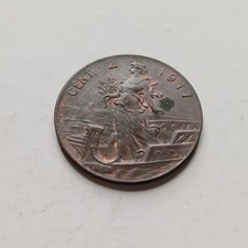 Moneta rame cent 1917 bb - moneta, 2