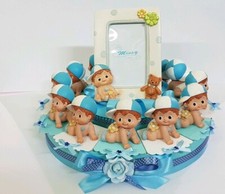 TORTA BOMBONIERE BATTESIMO BIMBO D'APPOGGIO  NASCITA COMUNIONE