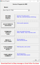 Epson Service Program Stylus Pro 7700 7700M WT7900 7890 7900 9700 9890 9900