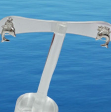 Coppia di orecchini delfini in