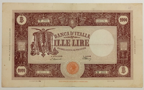 1000 lire 1947 bb - 1000,