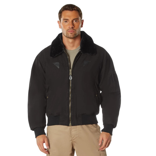 Bomber nero vintage 15a - nero, b-15a