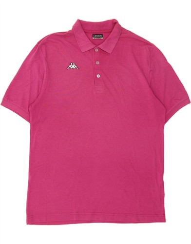 Polo uomo kappa rosa cotone - uomo,