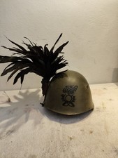 Elmetto M33 Fregio Bersaglieri, Portapiumetto e piumetto