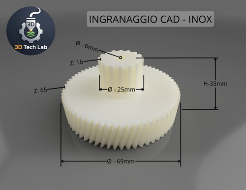 Ingranaggio cad serie inox - serie,