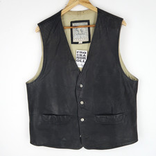 Gilet gilet vintage in pelle