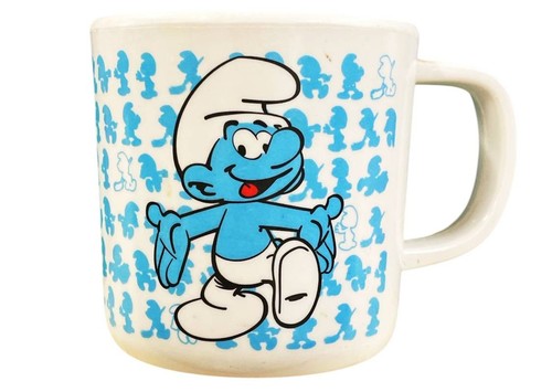 Tazza melamina puffi blu - tazza,
