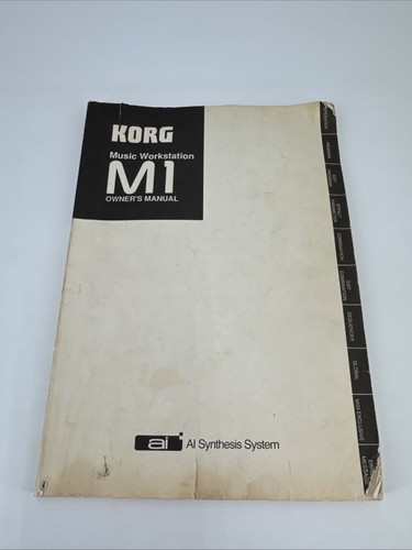 Manuale uso korg vintage - korg, m1