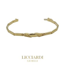 Bracciale uomo piastre oro giallo 18 kt