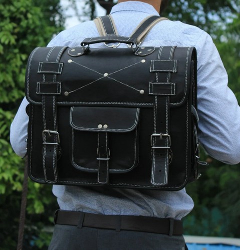 Pelle messenger zaino ufficio - messenger,