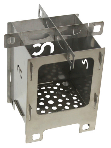 Stufa focolare inox