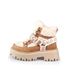 Buffalo Aspen Com Mid Warm - pelle beige/cognac
