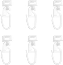 40 Ganci per Tende in Plastica