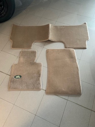 Tappetini velluto beige con - in,