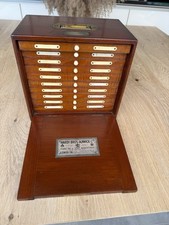 Raro armadio mosche salmone mogano resistente « L'unico » 1920 circa senza asta mulinello