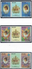 BELIZE 1982 COMPLEANNO PRINCIPESSA DIANA 3+3 Val. Cat.M.634-636