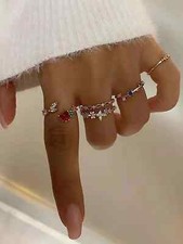 Kit set 5 pezzi anello Donna