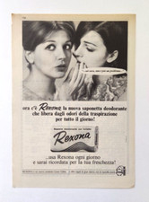 Pubblicita' Rexona Saponetta Deodorante Lever Gibbs Advertising Vintage 1965(F3)