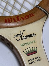 Autografo vintage Wilson Jack Kramer corona 7 poli, corde diagonali, ottimo