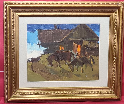 Small oil card russian - small,