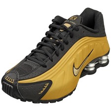 Nike Shox R4 Donna Oro Nero -
