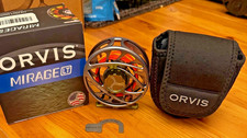 ORVIS MIRAGE LT II PEWTER REEL  - CODA 3/5  PRATICAMENTE  !!! CUSTODIA ORIGINALE