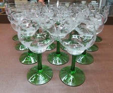 Bicchiere da Vino Rosso Con Scena Caccia Intagliato a Mano O Verde Manico Scelta