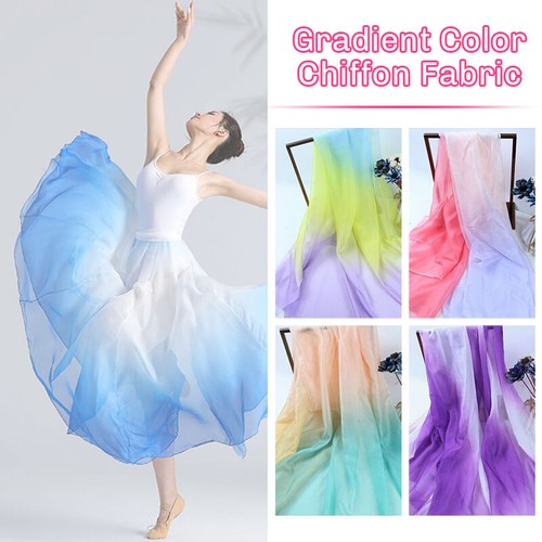 Tessuto chiffon colore sfumato